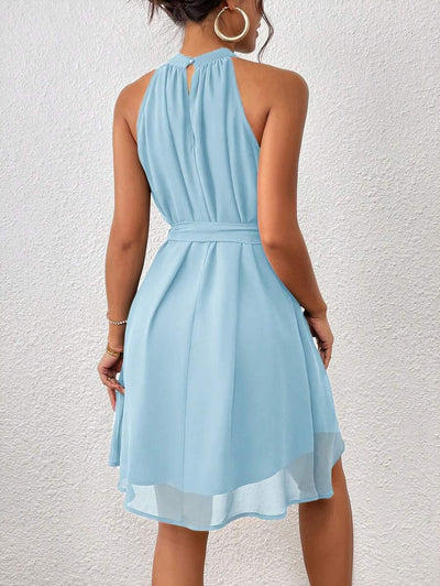MF Firerie Halter Dress with Plain Belt