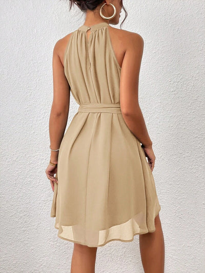 MF Firerie Halter Dress with Plain Belt